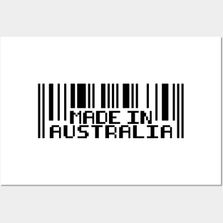 Made in Australia barcode Posters and Art